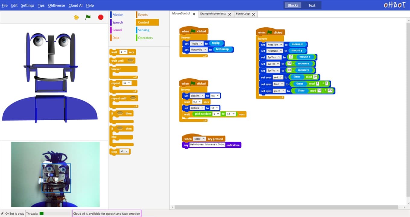 Ohbot App